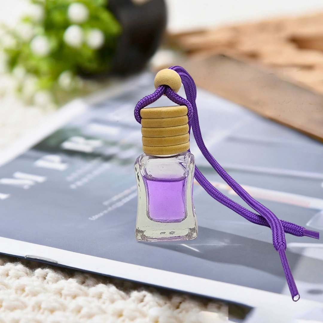 Square Car Aromatizer/ Diffuser Bottle with Essential Oil