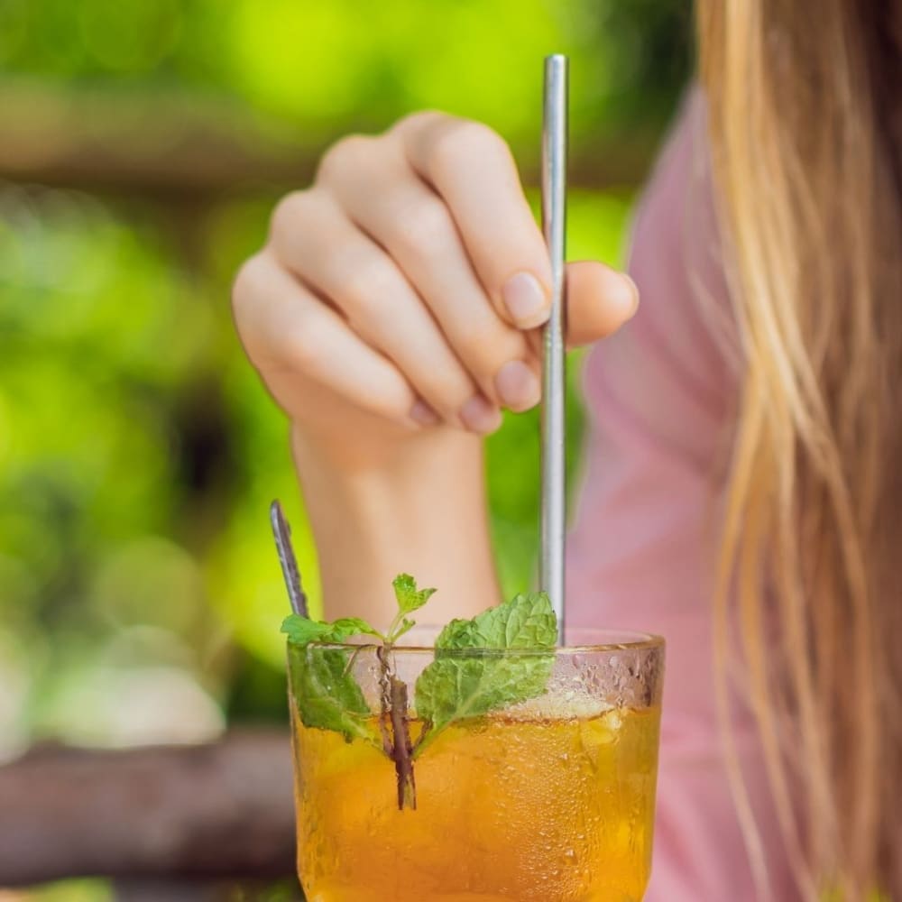 Stainless Steel Straws With Cleaner - Rainbow (1 ST+1 Bend)