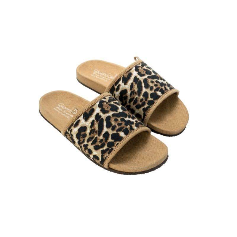 Stella Cheetah Sustainable and Vegan Slides