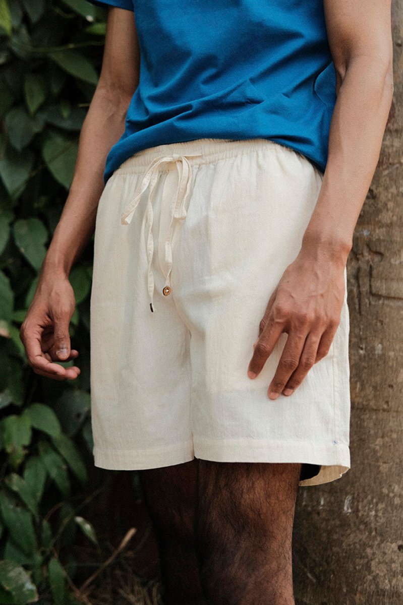 Sunshine Shorts | Undyed khadi