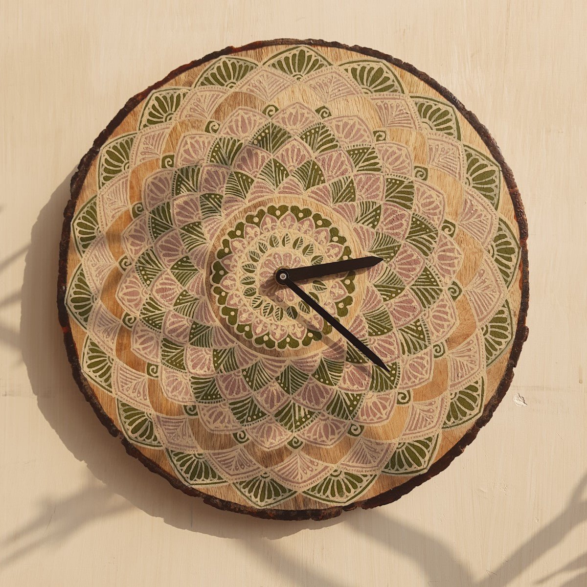 Mangowood Wall Clock