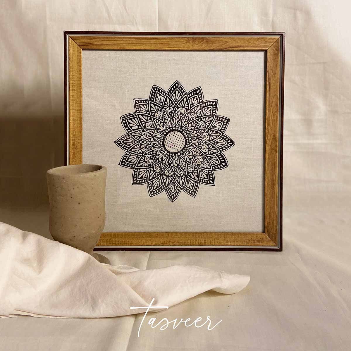 Tasveer Mandala Floral Block Print Frames