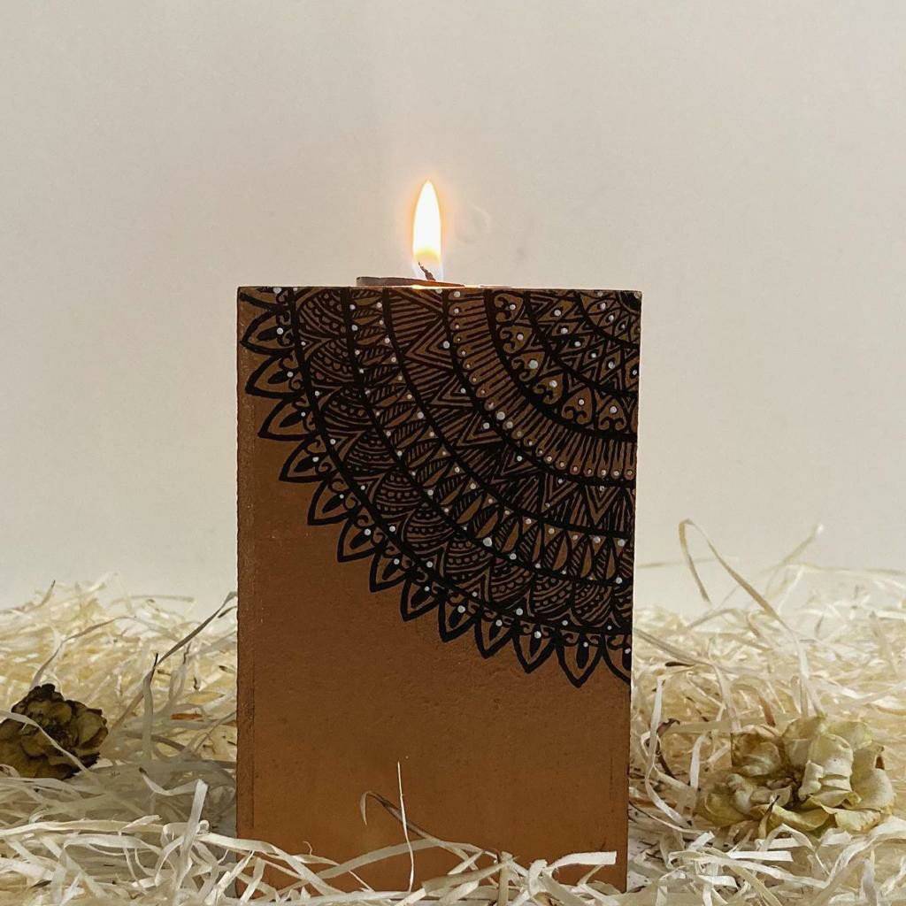 Tealight Stand with Mandala design