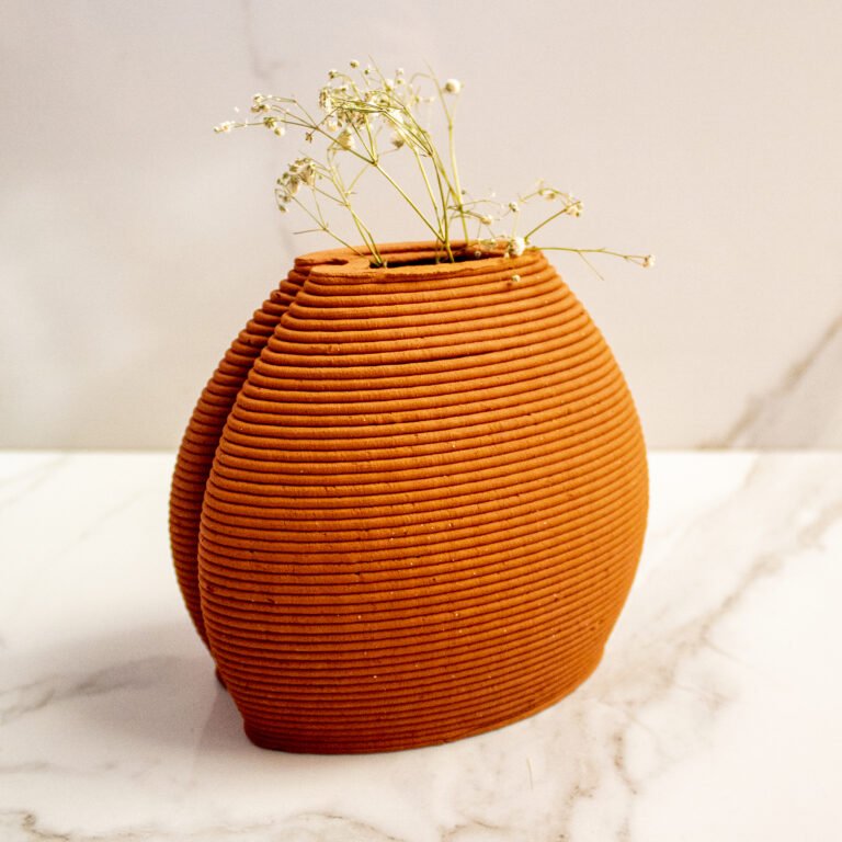 Terracotta Double Over Vase