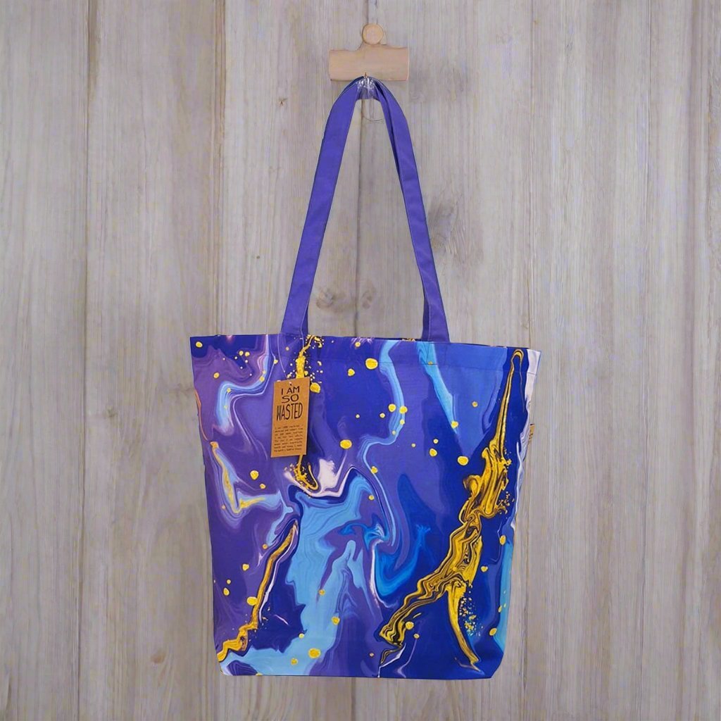 Tie and Dye - Purple Recycled Polycotton Tote Bag
