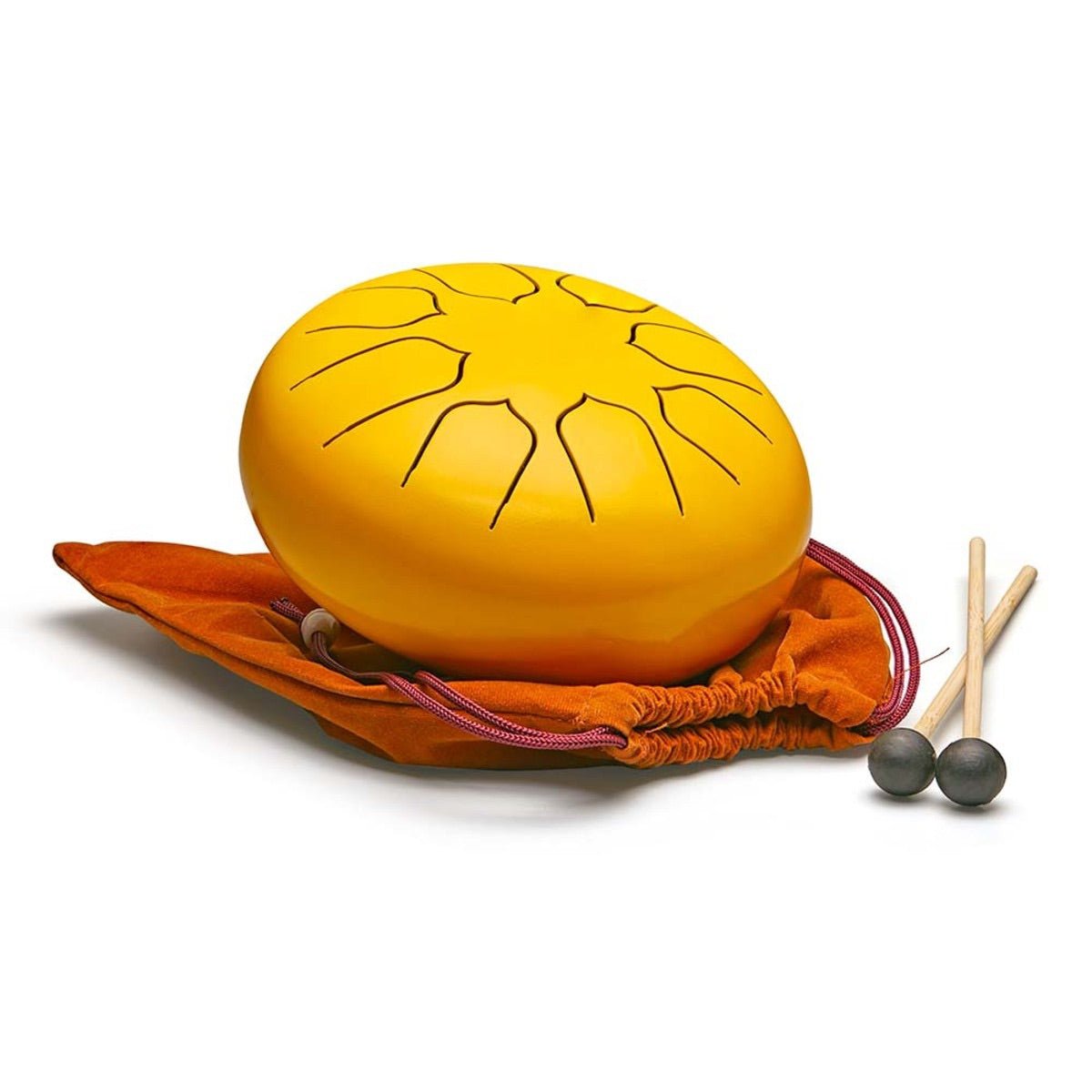 Tongue Drum- 6.3 inches- Yellow