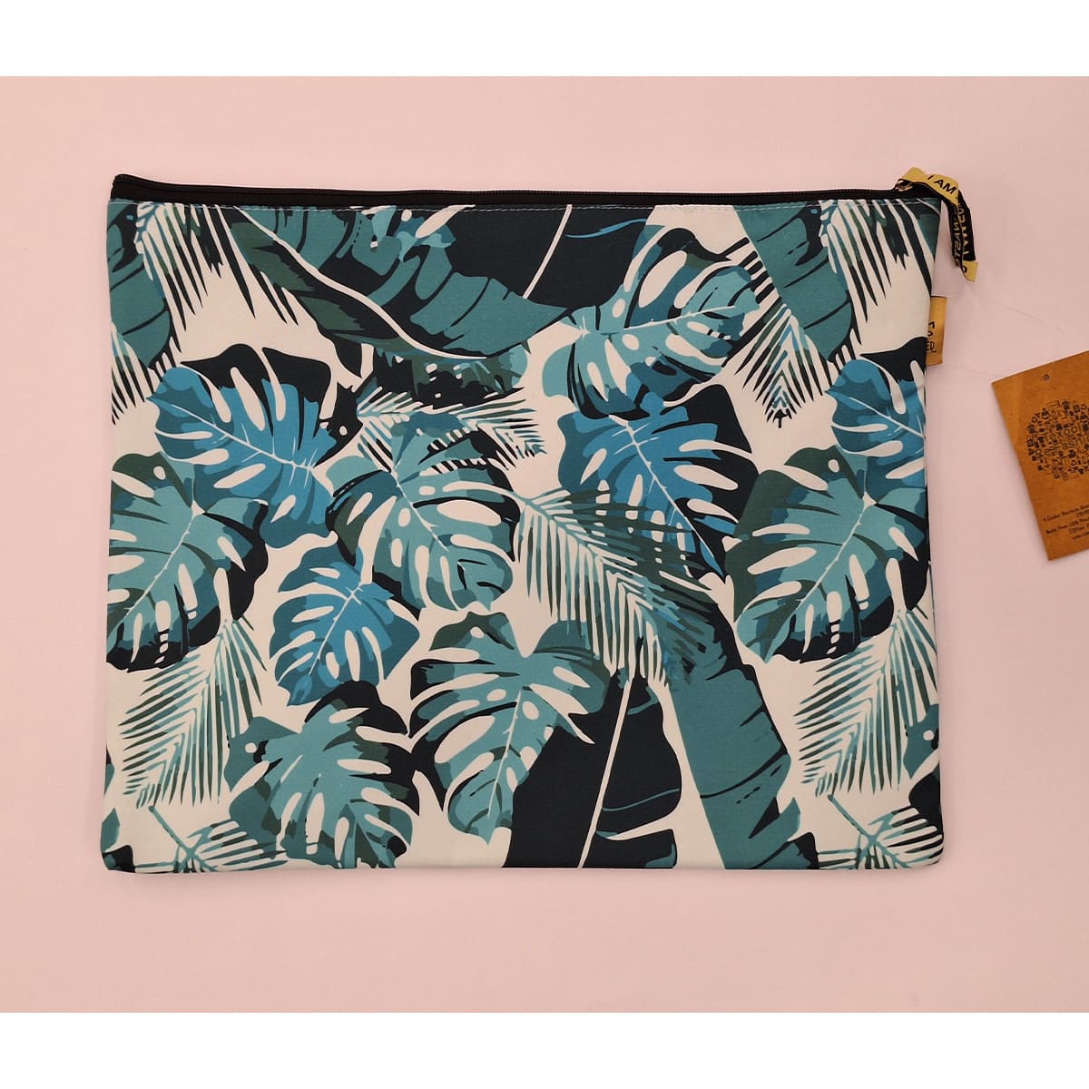 Tropical Green - Recycled Polycotton Laptop Sleeve