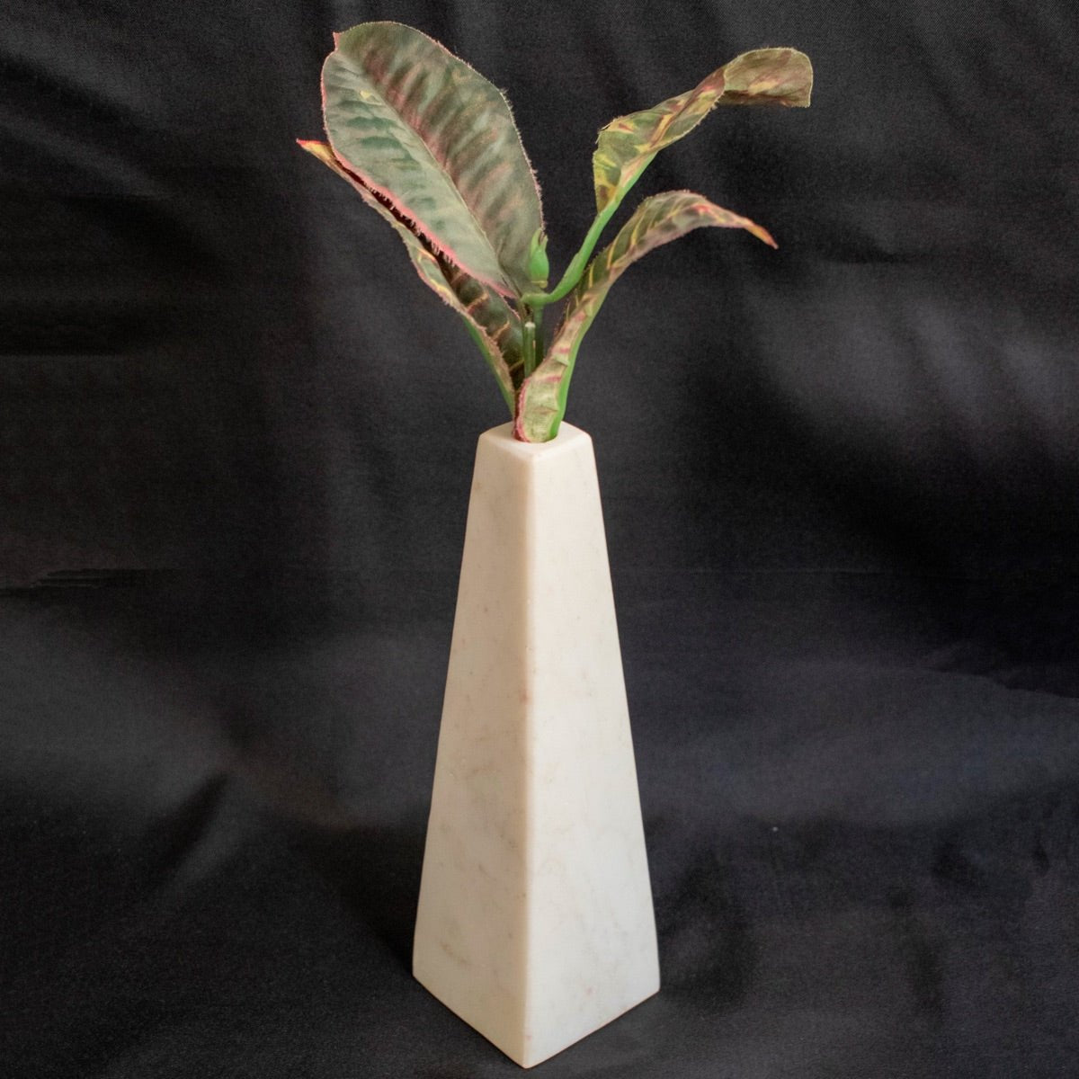 Truncated Marble Pyramid Vase