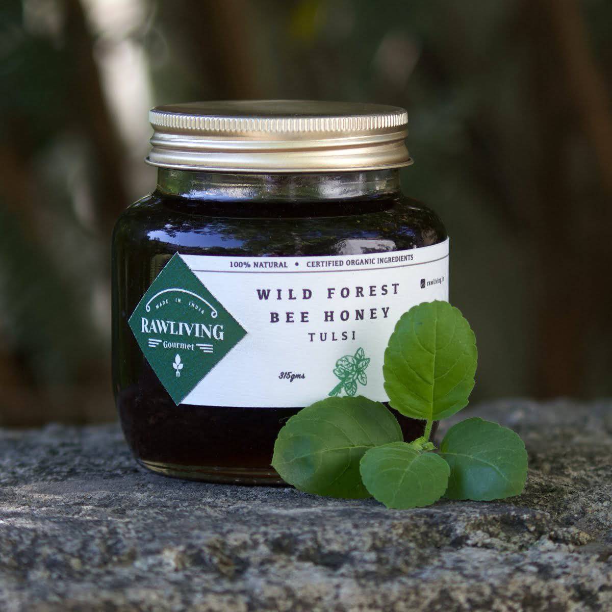 Tulsi Honey - Raw Wild Forest Organic Bee Honey