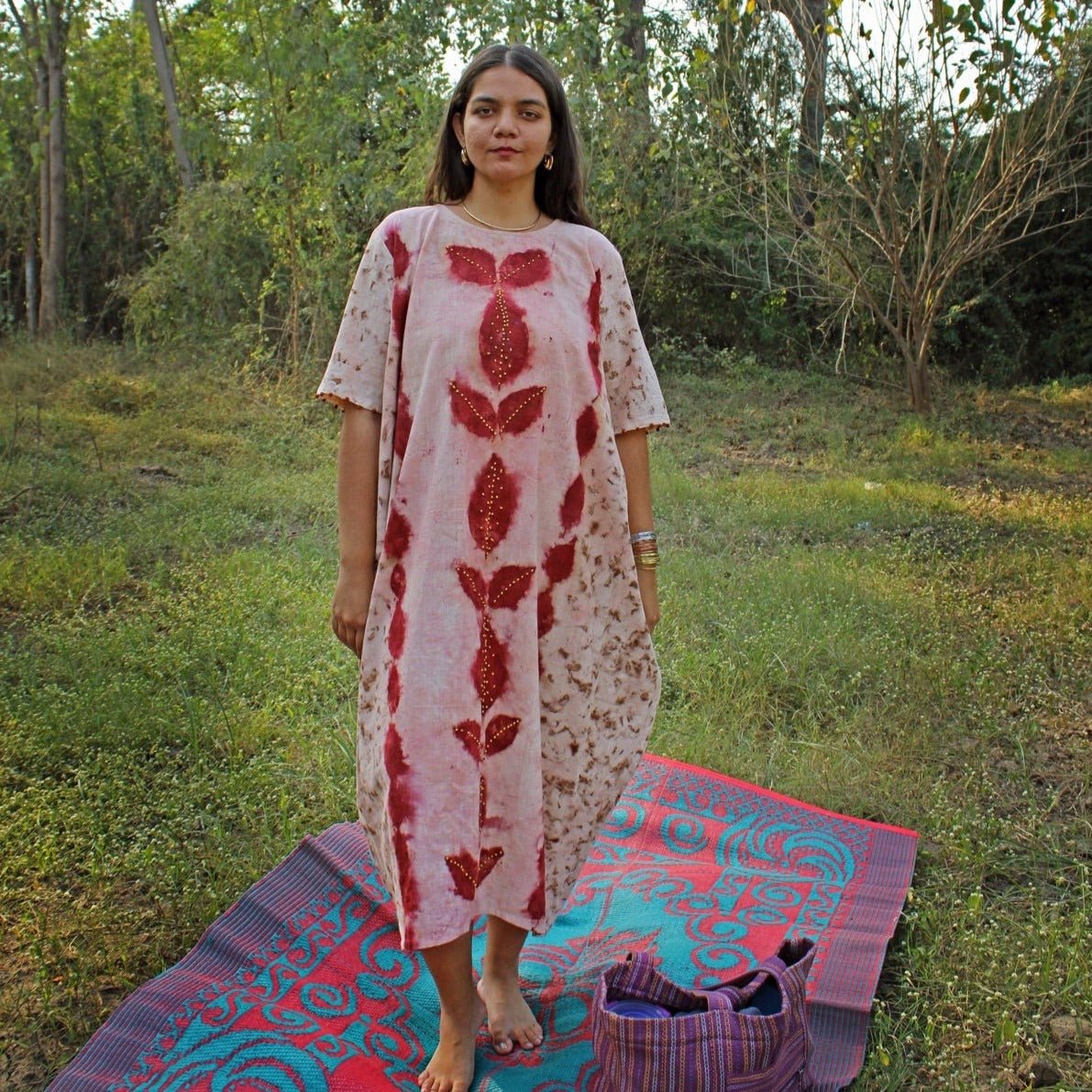 Tulsi Tarang Handwoven Khadi Organic Cotton Kimono Wrap