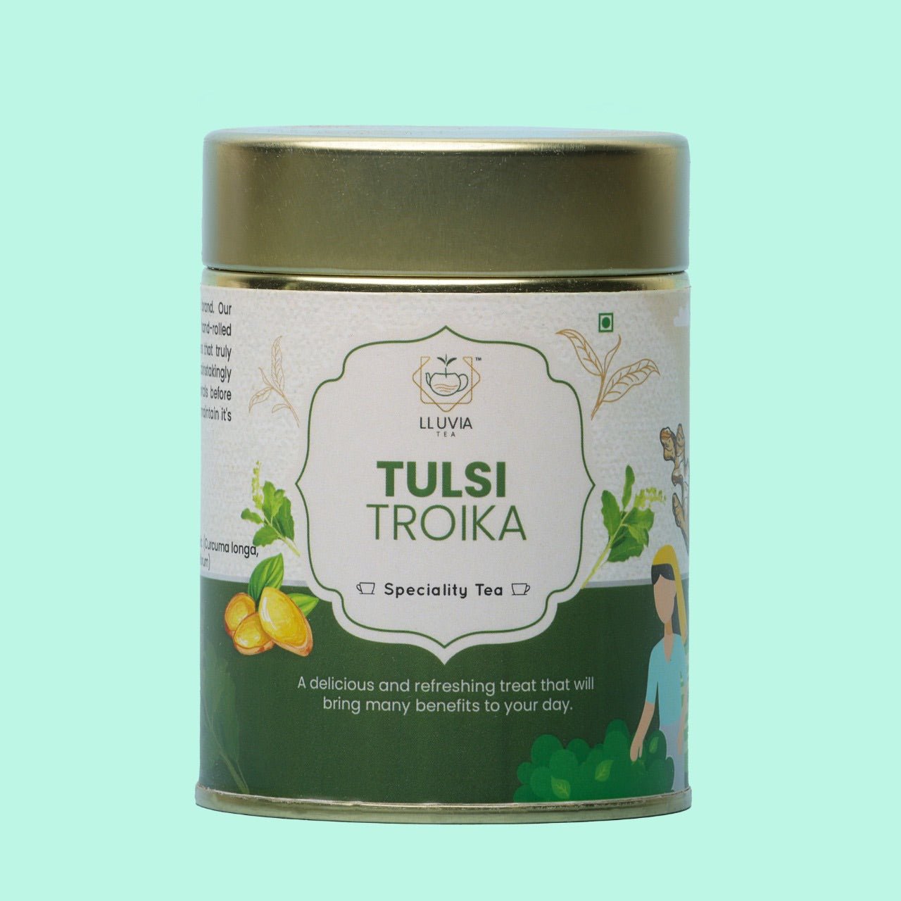 Tulsi Troika - Treats Respiratory Issues, Digestive Problems, Relives Stress (50g)