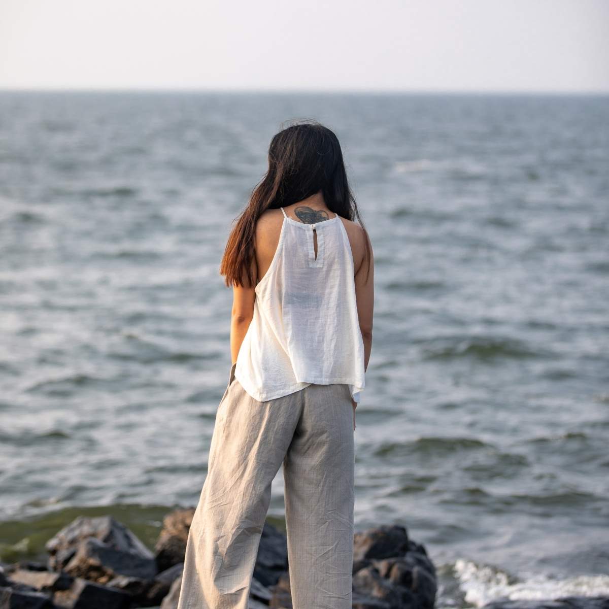 Undyed | Minimal Halter Top