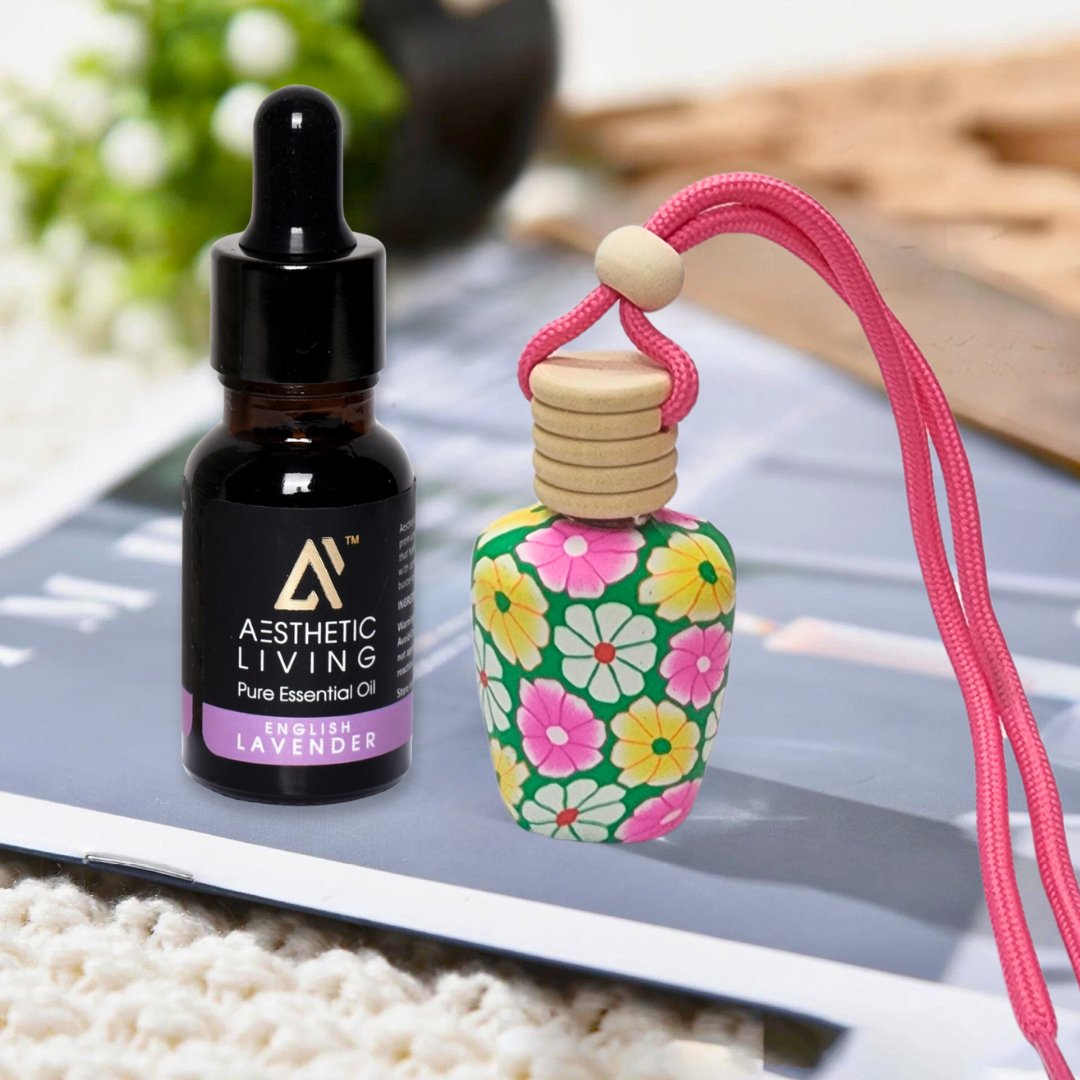 Vase Shape Car Aromatizer/Diffuser Bottle with Essential Oil