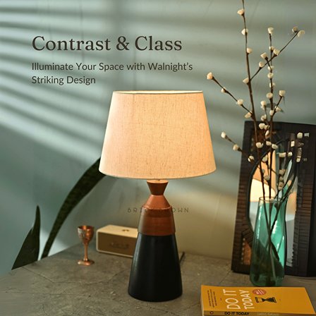 Walnight Night Lamp | Handcrafted Mango Wood Table Lamp | Verified Sustainable Lamps & Lighting on Brown Living™