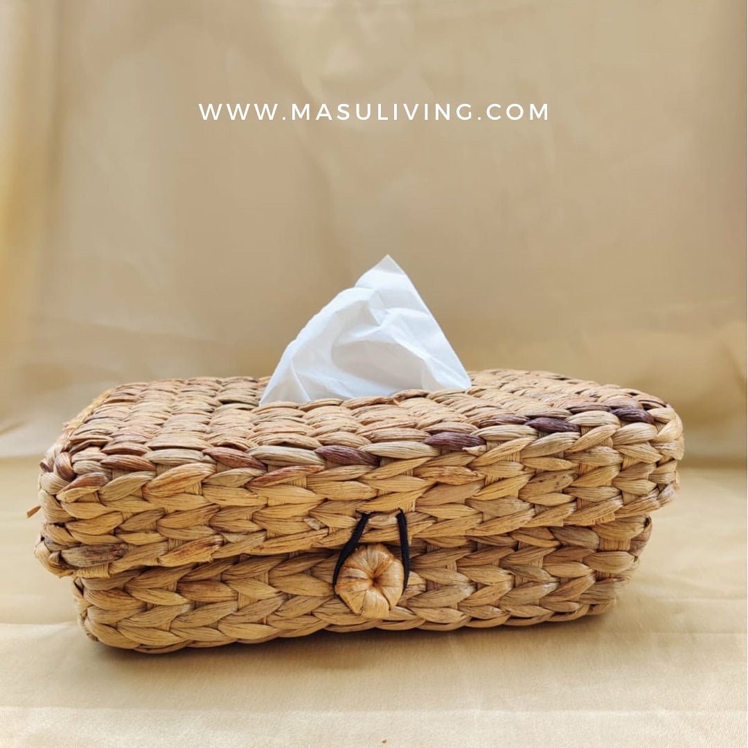 Water Hyacinth Tissue Box Holder