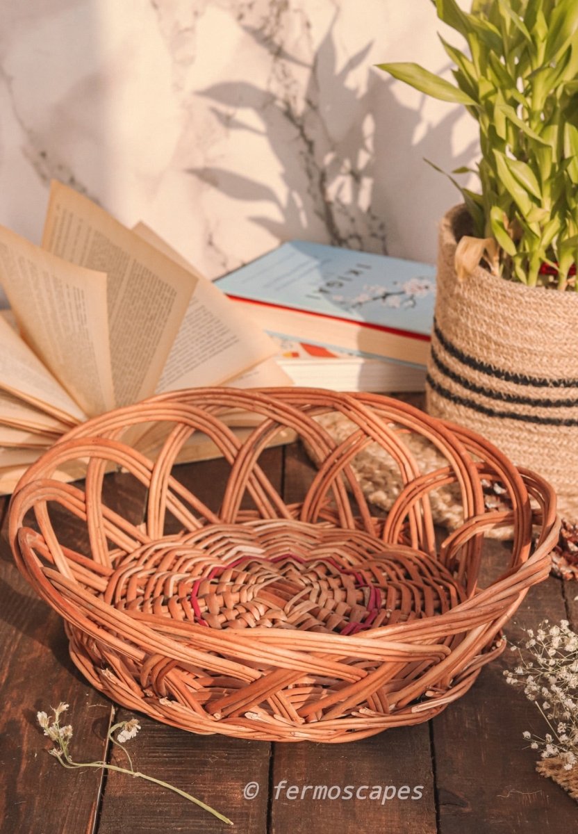 Wicker Storage Crown Basket