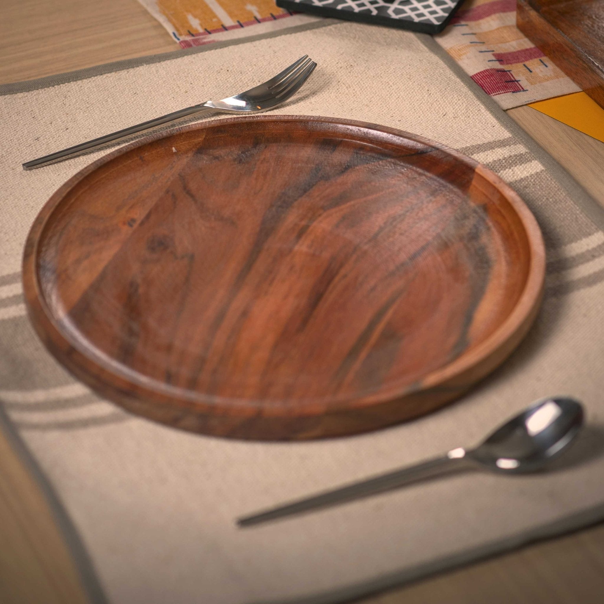 Acacia Wood Dinner Plate