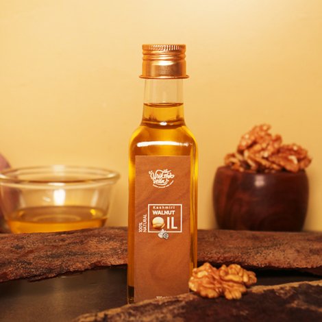 Wood Pressed Kashmiri Walnut Oil | Kashmiri Akhrot ka Tel