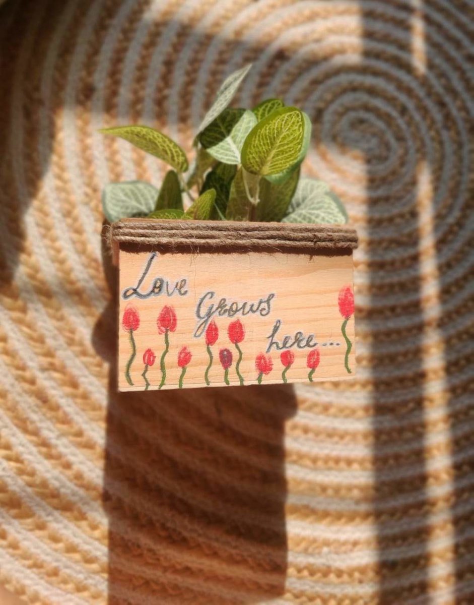 Wooden Square Planter- Pine Wood