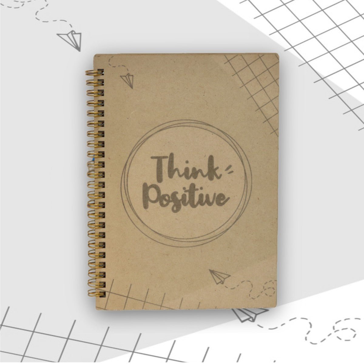 Wooden Sustainable Recycled Diary 4 | A5 Size | 102 Pages